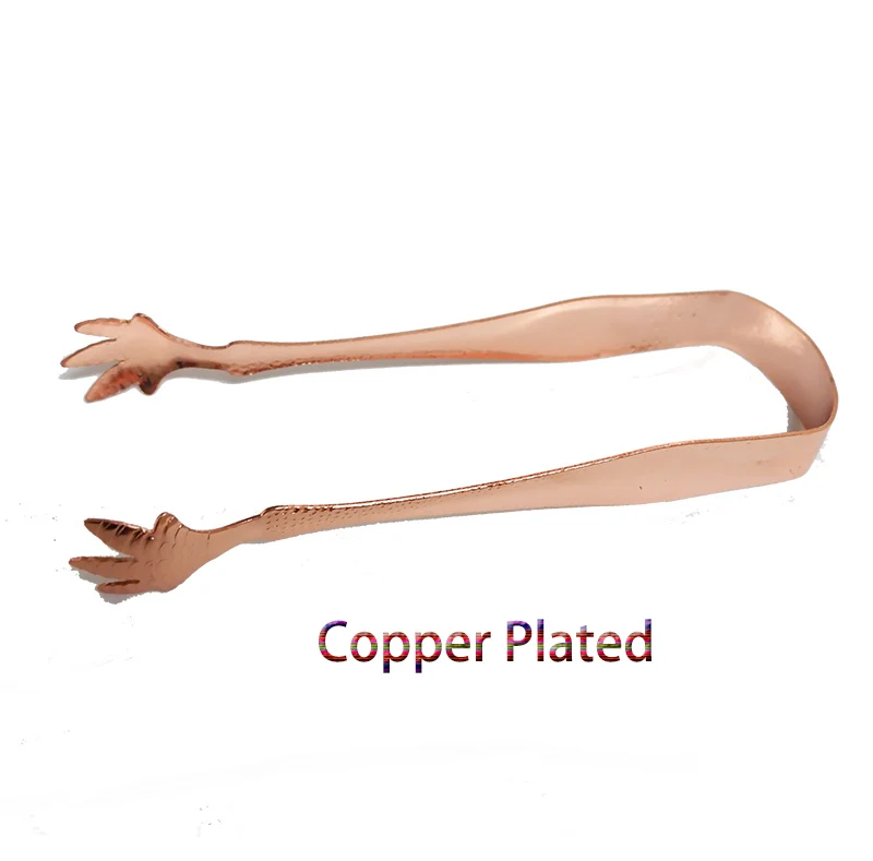 Copper Plated Щипцы для льда из нержавеющей стали, щипцы для льда, общая длина 20 см - Цвет: Copper Plated
