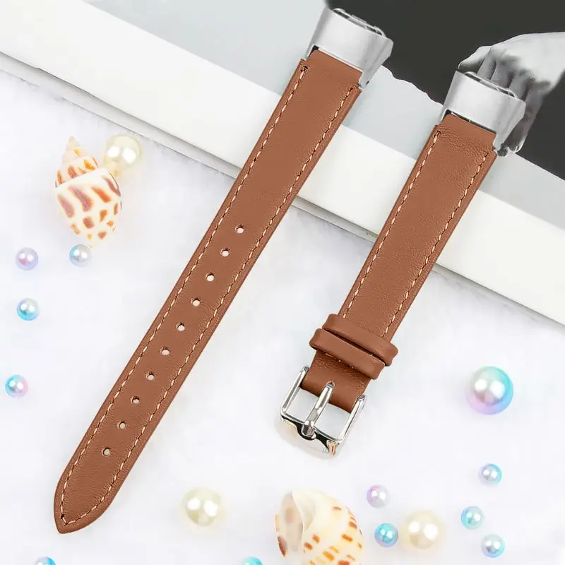 Кожаные модные умные часы ремешок на запястье для samsung Galaxy fit SM-R370 Браслет замена Браслет Унисекс Премиум Кожа