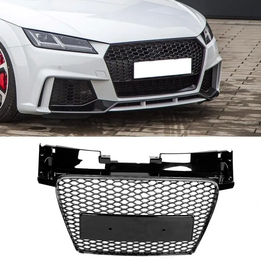 Решетка для переднего бампера автомобиля, решетка для TTRS, стиль для Audi TT/TTS 8J 2006 2007 2008 2009 2010 2011 2012-, автомобильные аксессуары