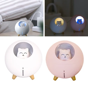 

Lovely Cat Air Humidifier 220ml Cool Mist Mini Diffuser Small Desktop Home Use