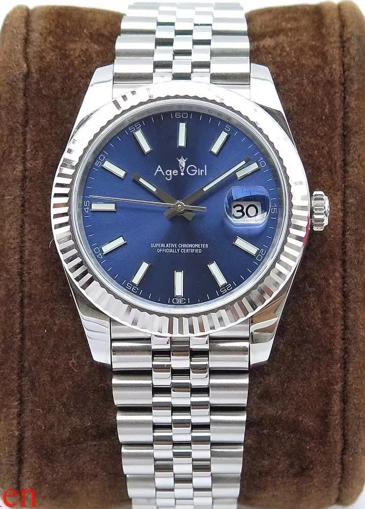 Роскошные брендовые новые автоматические механические мужские часы Datejust из нержавеющей стали, сапфировые, серебристые, черные, синие, серые спортивные часы 41 мм AAA