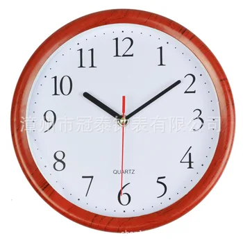 

10-Inch Round Creative Home Modern European Fashion Cool Simple Wood Grain Watch