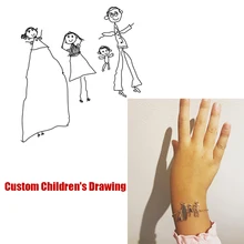 Customized Children's Kid's Drawing Bracelet Kid Artwork Personalized Bracelet Custom Name Jewelry Christmas GIFT For Kids
