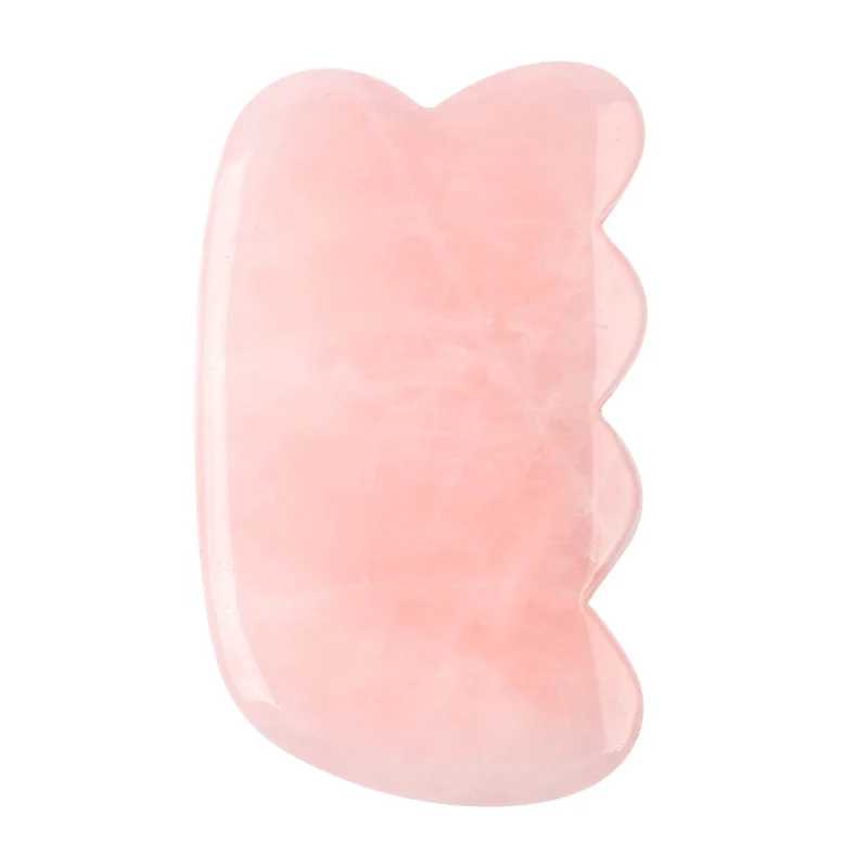 Массажные инструменты Gua Sha, натуральный розовый КВАРЦЕВЫЙ массажный камень, Китайская традиционная спа-иглоукалывание, выскабливание, guasha - Цвет: guasha8