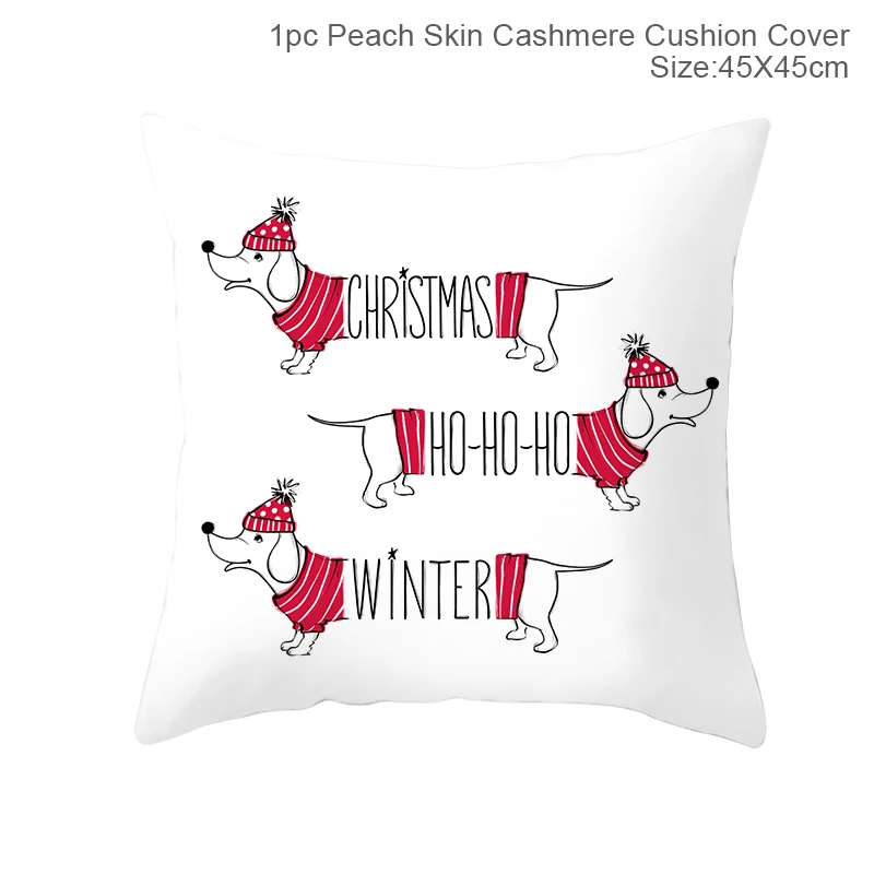 FRIGG Christmas Cushion Covers Christmas Pillowcase Merry Christmas Decor for Home Navidad Noel Happy New Year