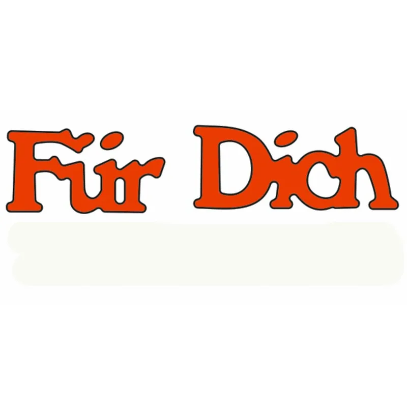 

Fьr Dich German Word Die Cuts For Card Making German Word Fьr Dich dies scrapbooking metal cutting dies new 2019