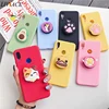 Funda de dibujos animados de silicona 3D para huawei y9 y7 y6 y5 prime pro 2022 chica soporte de teléfono lindo funda suave ► Foto 1/6