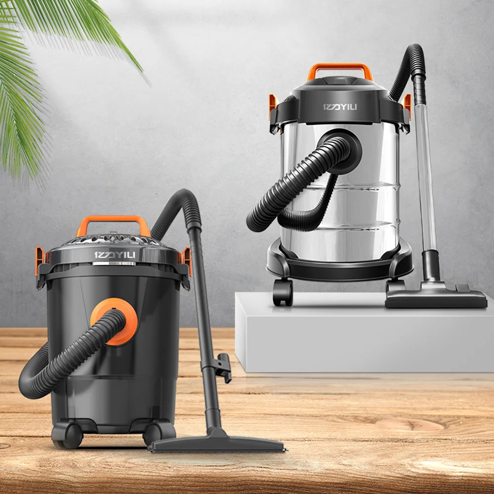 US $129.01 12L Vacuum Cleaner Wet Dry Blowing MultiFunction Barrel Type High Suction Commercial Household Factory Workshop