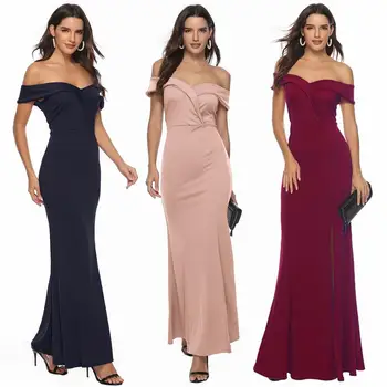 

Plus Size Evening Dresses Mermaid Off Shoulder Long Party Gown Robe De Soiree Sexy Formal Dress vestido Femme