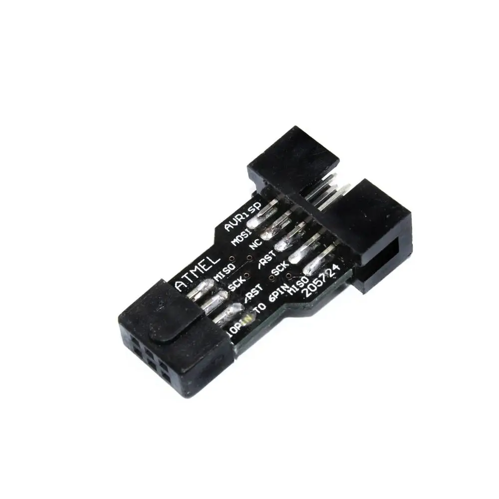 2 pcs 10 Pin to Standard 6 Adapter Board For AVRISP USBASP STK500 10pin 6pin | Компьютеры и офис
