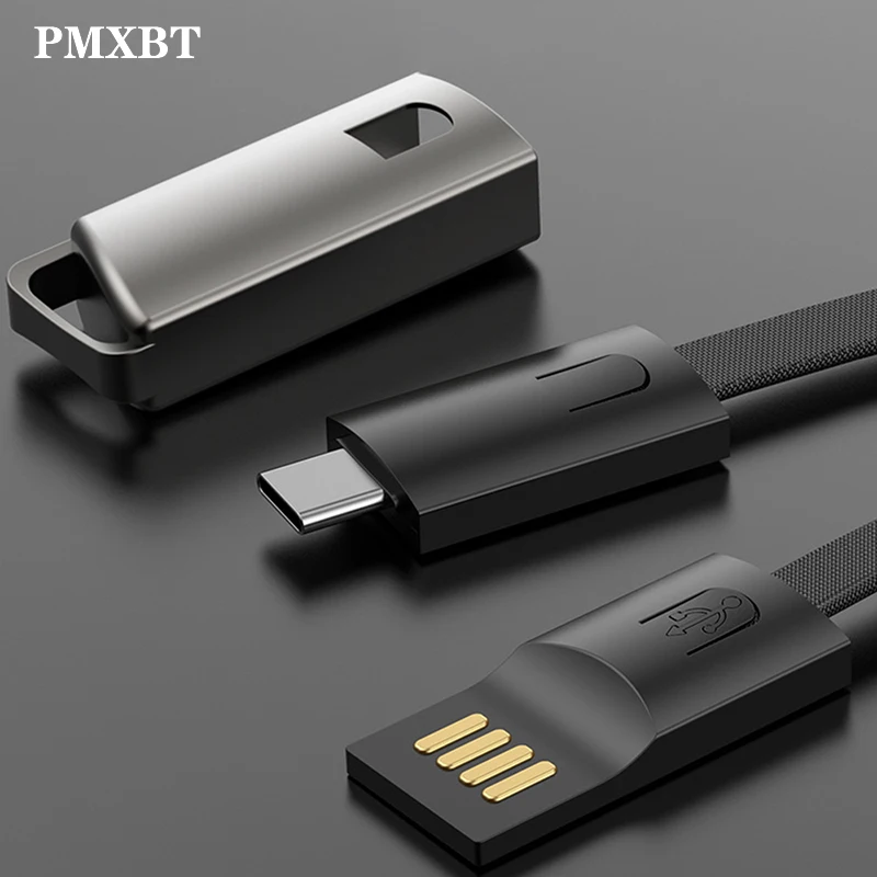 USB кабель с брелоком 22 см портативный короткий для передачи данных Samsung Huawei P20 Xiaomi mi 7 8 9 10 брелок ключей провод