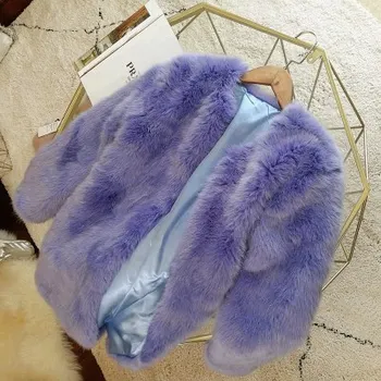 

2019 New Style High-end Fashion Women Faux Fur Coat S81