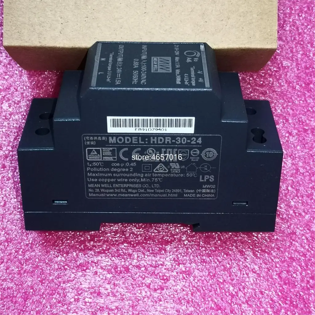 MEAN WELL HDR-15 30 60 100 5V 12V 15V 24V 48 V meanwell HDR-15 -30 -60 -100 W 5 12 15 24 48 V 단일 출력 산업용 DIN Rail