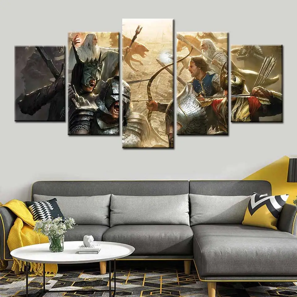 Classic Lord Of The Rings Gandalf Movie Poster Wall Art Posters And Prints Pictures For Living Room Wall Decor Teens Gift Painting Calligraphy Aliexpress
