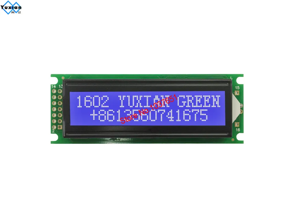 Display lcd 1602 de plástico duplo 14pin hd44780 1602db-v3.0 em
