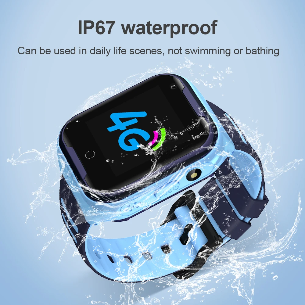 G4H 4G Kids Smart Watch GPS Wifi Ip67 Waterproof 650Mah Big Battery 1.4 Inch Display Camera Take Video Smartwatch