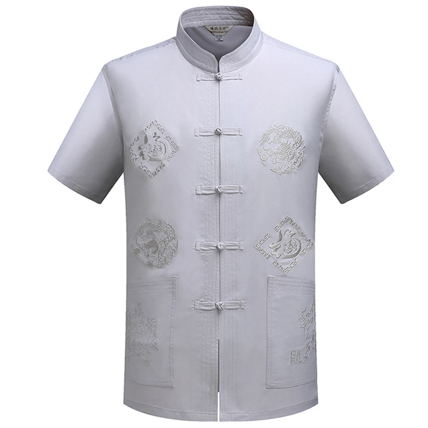 Men Tang Suit Traditional Chinese Clothing Jackey Chinese Shirt Style New Year Top Pant Hanfu Kung Fu Clothing Blouse Party