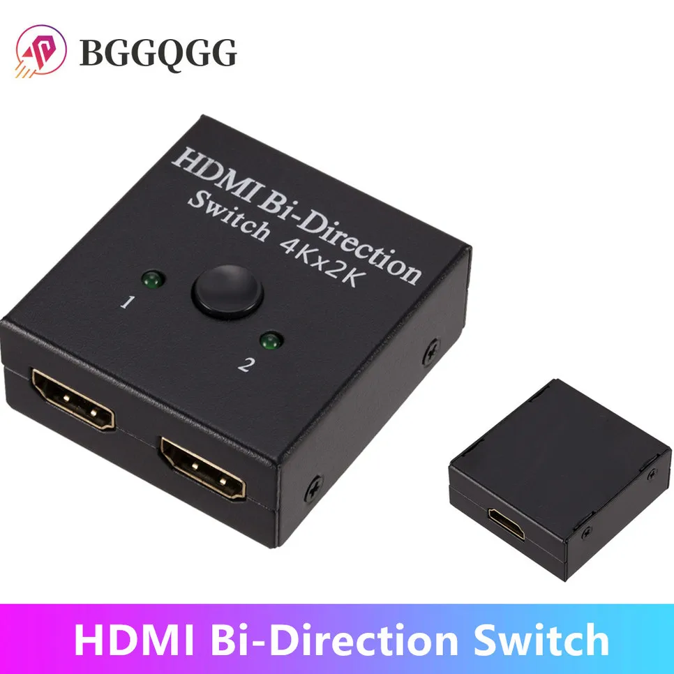 Ab-Switch Supports Projector Bi-Directional HDMI HDCP FHD UHD Manual 1x2 2x1 4K BGGQGG