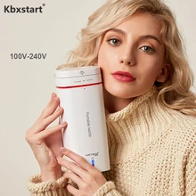 Kbxstart многофункциональный электрический чайник, офисный чайник с изоляцией, 304 нержавеющая сталь, портативная чашка для воды, 100-240 В