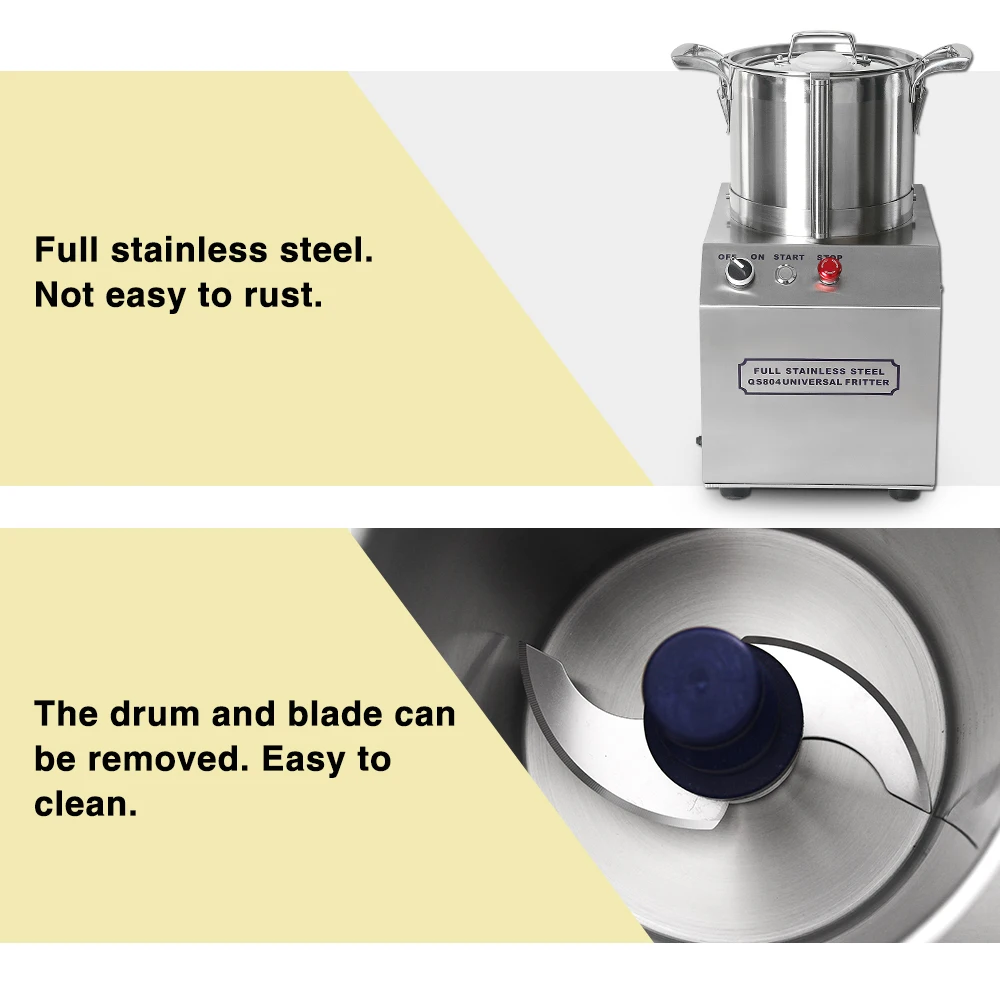 ITOP 4L Meatball Beating Machine Multifunction Professional Vegetable Chopping Garlic Meat Chili Cutter Grinder 1400R Per Min