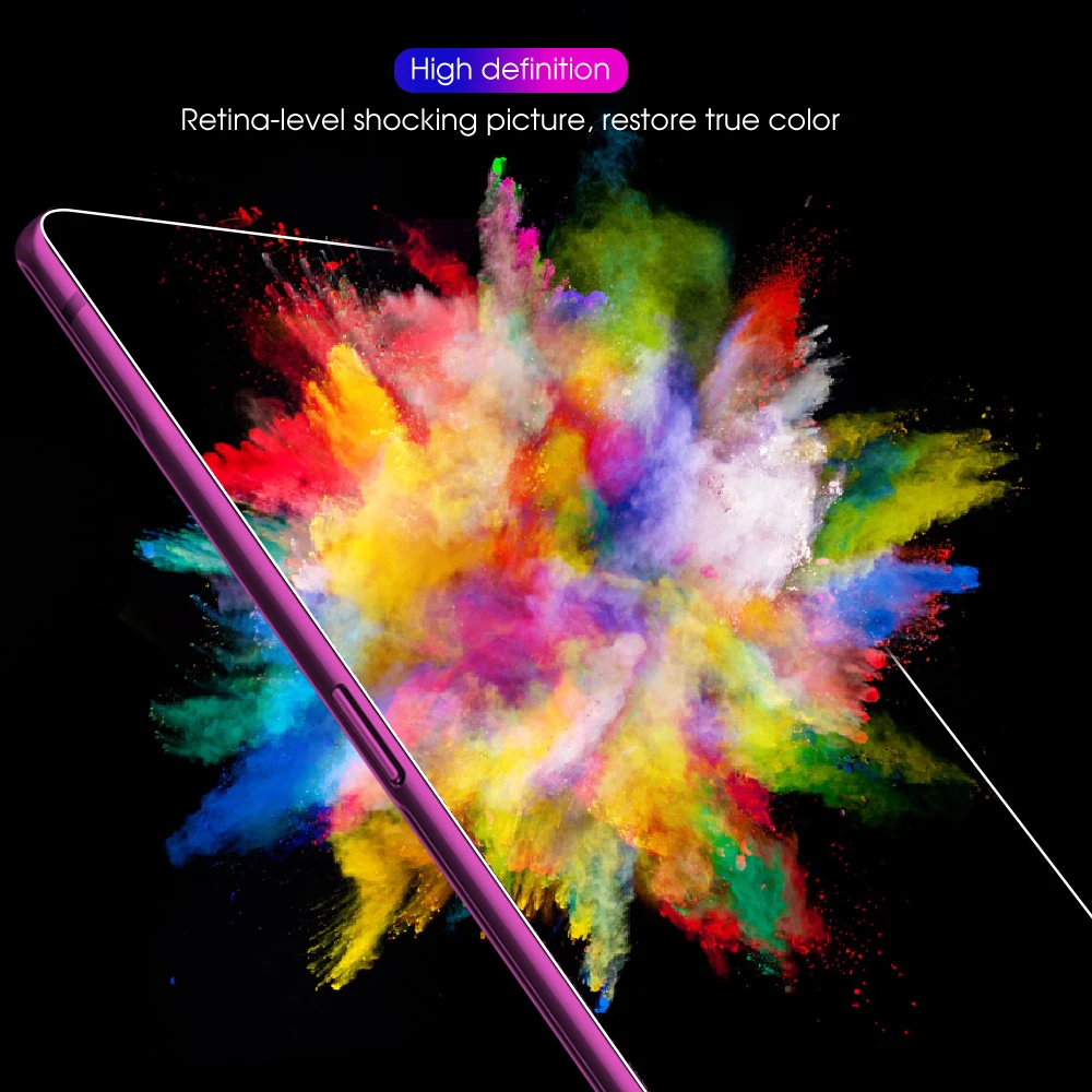Полное покрытие из закаленного стекла для Oppo Realme 3 Pro, Защитное стекло для экрана Real me Realme X Lite Q 1, чехол для Reno 2 AX7 A5S glass