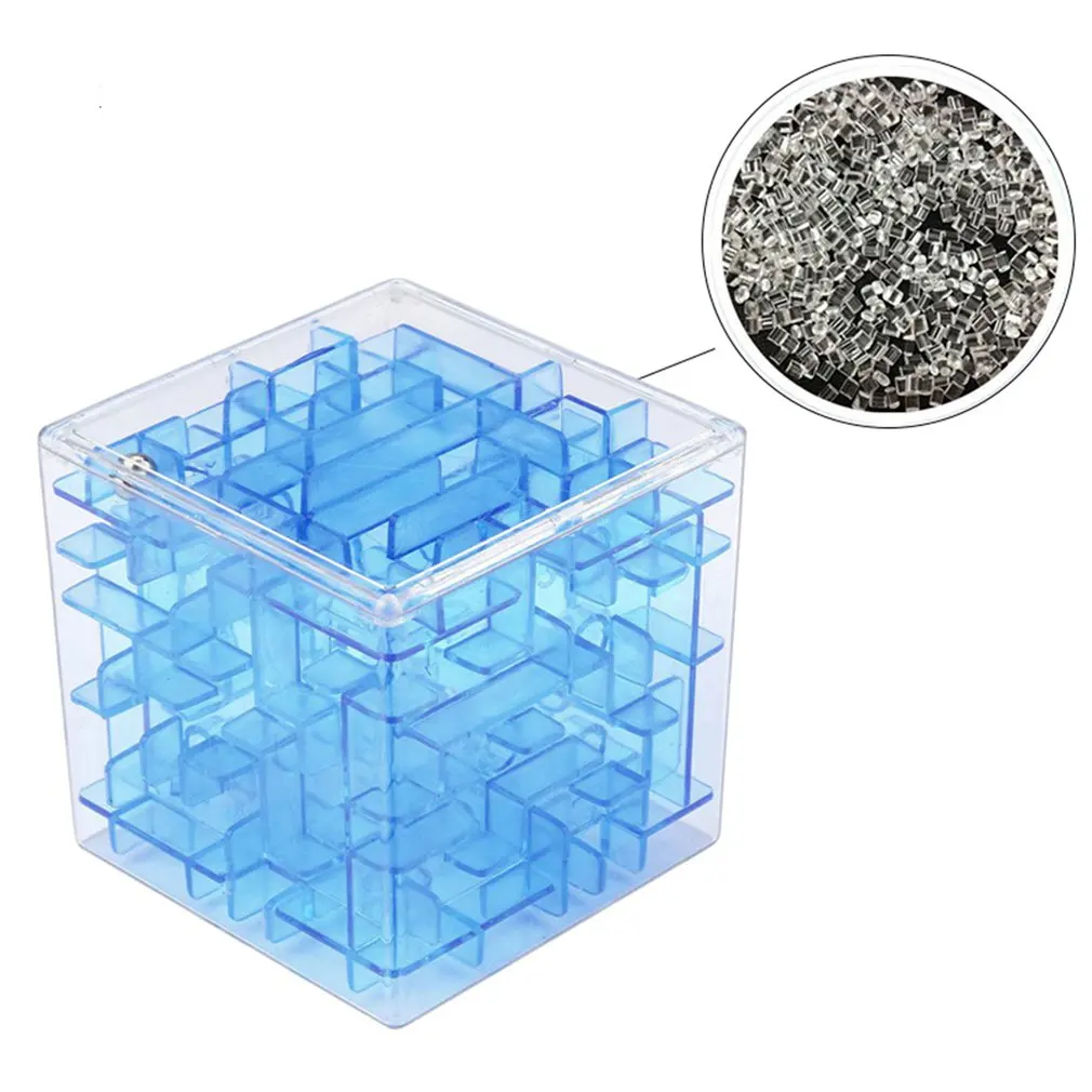 3D Мини скоростной куб лабиринт игрушка магический куб игра-головоломка трехмерный лабиринт катящийся шар Магические обучающие игрушки