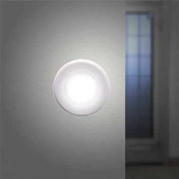 

LED Night Lights with Motion Sensor Dual Induction IR Sensor Closet Cabinet Light AAA Battery Operated Auto On/Off Night Lamp