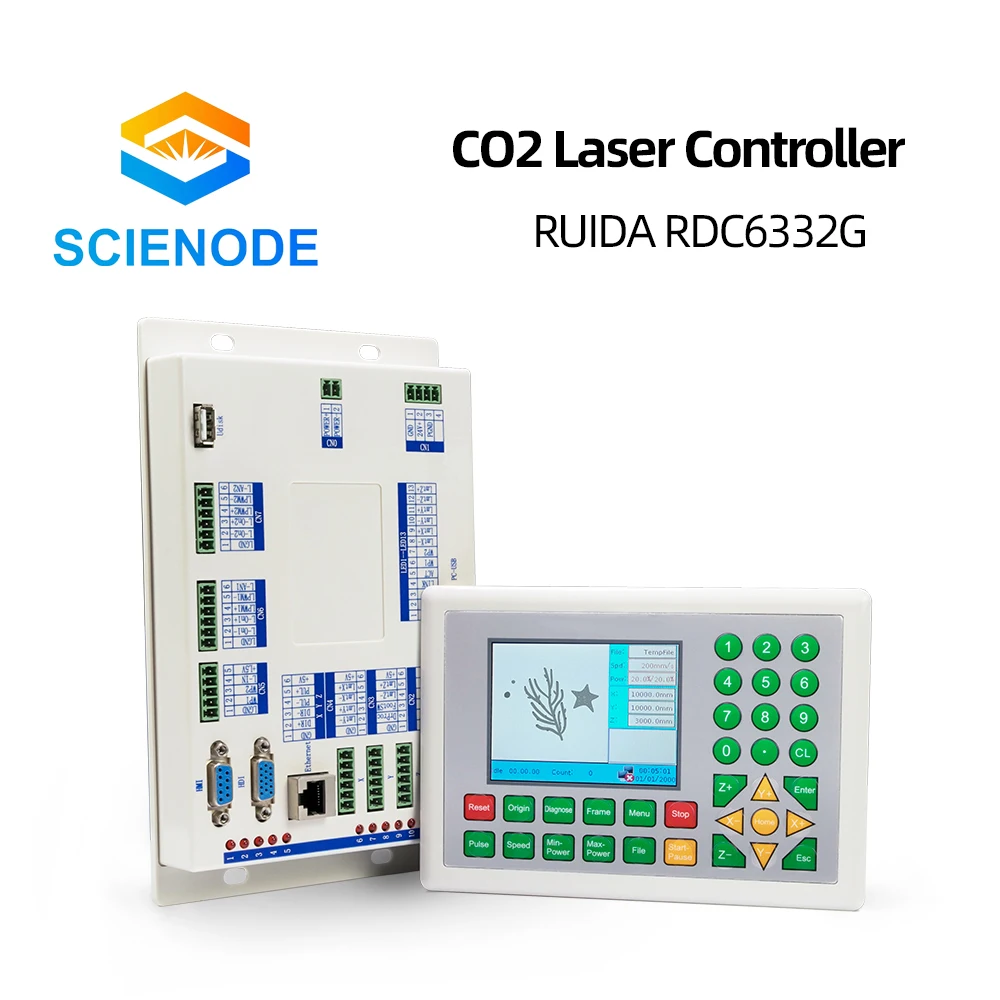Scienode Ruida RDC6332G CO2 лазерная плата управления панель сигналом для лазерного