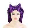 Ladies Long Oversized Elastic Satin Hair Accessories Cap Breathable Sleeping Hat Fashion Comfortable Satin Silk Hair Care Bonnet 2