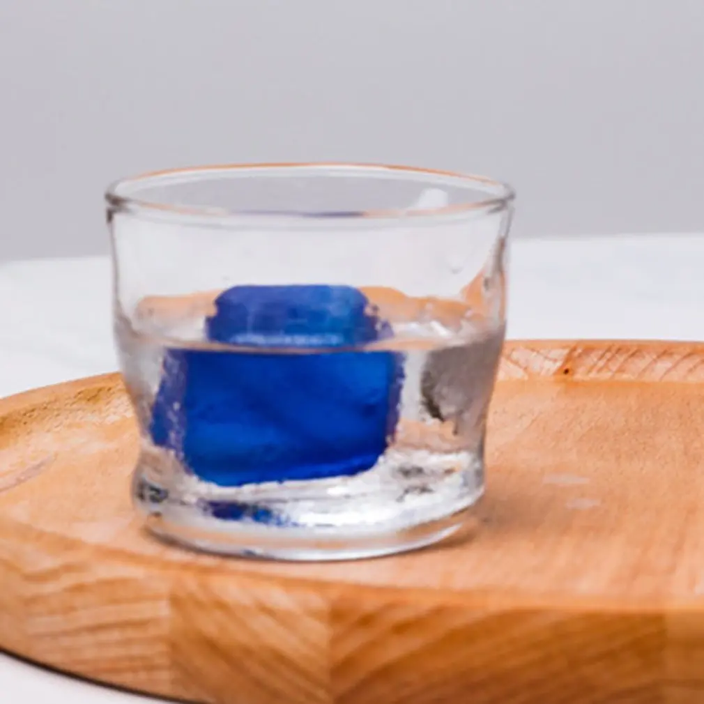 10 Pcs Reusable Blue Ice Cubes PVC Non-melting Ice Cube Food Grade Plastic Cold Drinks Without Dilution