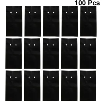 

100 Pcs Thin PE Plastic Nursery Bags Plant Grow Bags Fabric Seedling Pots Holes for Home Farming Gardening Supplies