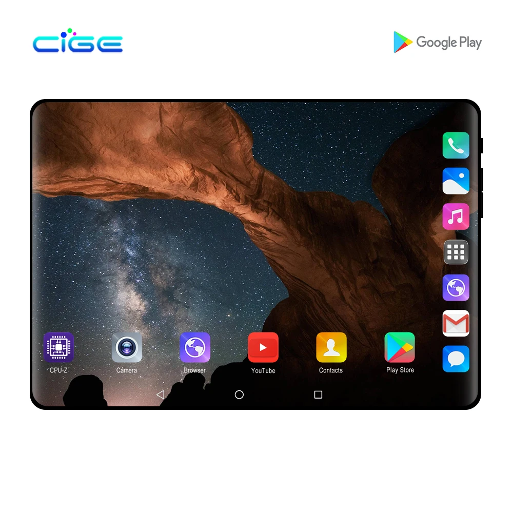 

2020 CIGE New 10 inch Tablet PC Octa Core Android 8.0 WiFi Dual SIM Cards 4G LTE Tablets 10.1 6GB RAM 64GB ROM +64G Memory Card