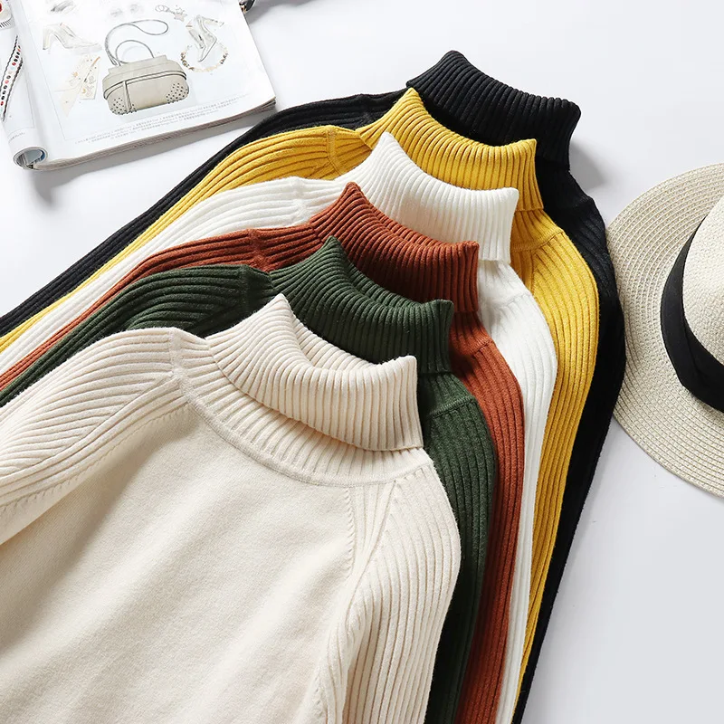 

New Cashmere Sweater Women Turtleneck Women Knitted Turtleneck Winter Cashmere Sweater For Women Warm Sweaters Female