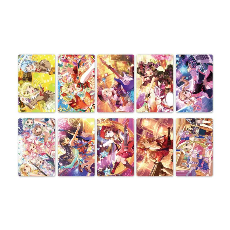 10 шт. Новая коллекция Bang Dream! Карта аниме стикер s DIY Водонепроницаемая крапленая карта наклейка Дети стикерные игрушки для детей коллекция подарок - Цвет: Style 06