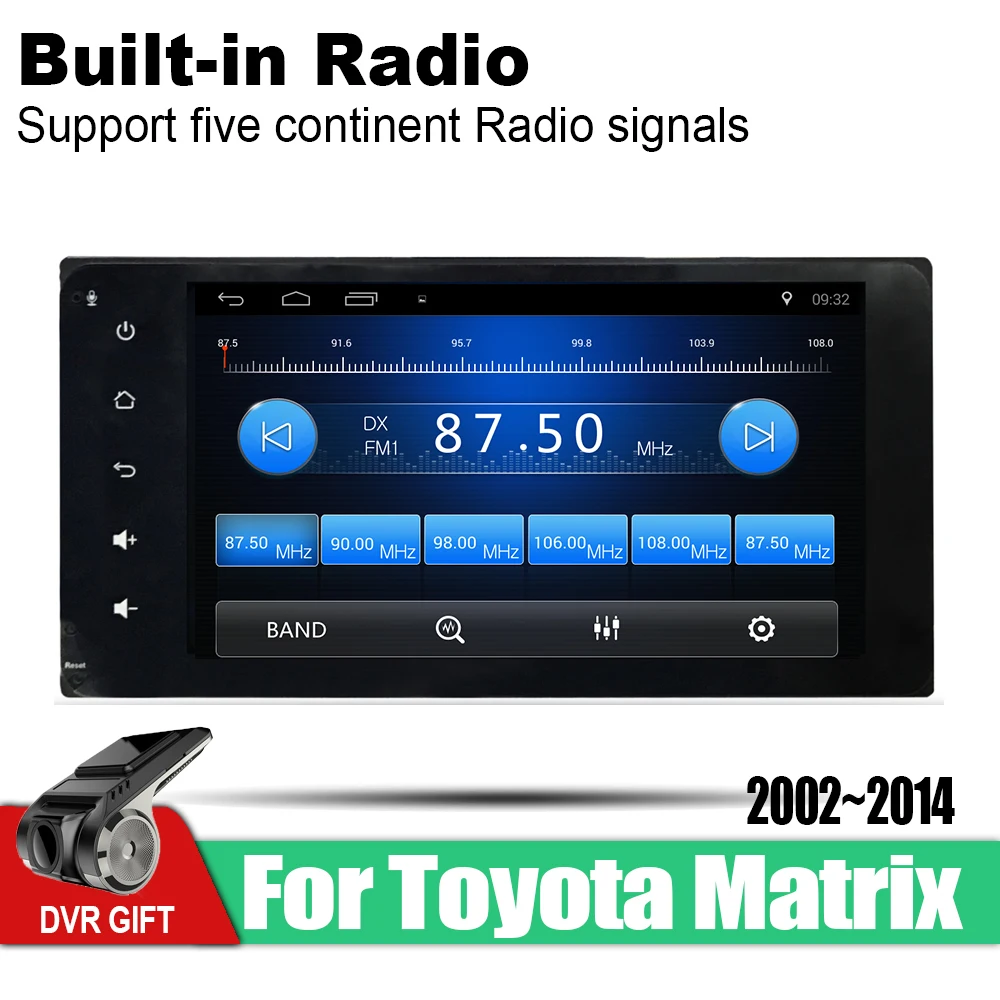 Автомобильный gps мультимедийный плеер ZaiXi для Toyota Matrix 2002 ~ 2014 автомобильный Android