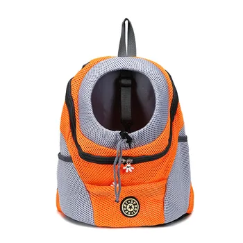 

Pet Dog Carrier Backpack Travel Bag Head Out Breathable Mesh Travel Safe Carrier Bag for Dogs Cats Outdoor Activity Weekend