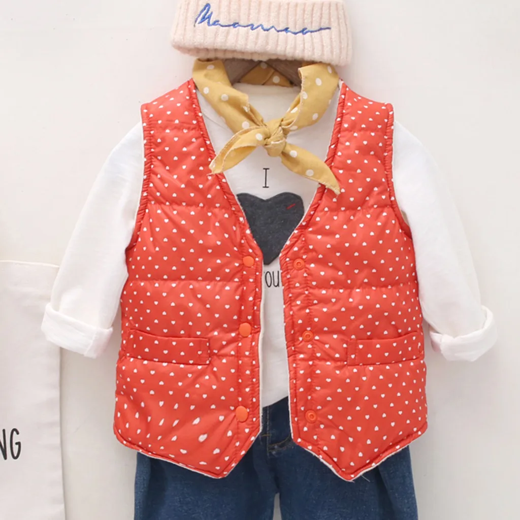 Детский жилет для девочек; kamizelka dziecko gilet fille bezrekawnik dziecko gilet Dot жетский жилет Z4