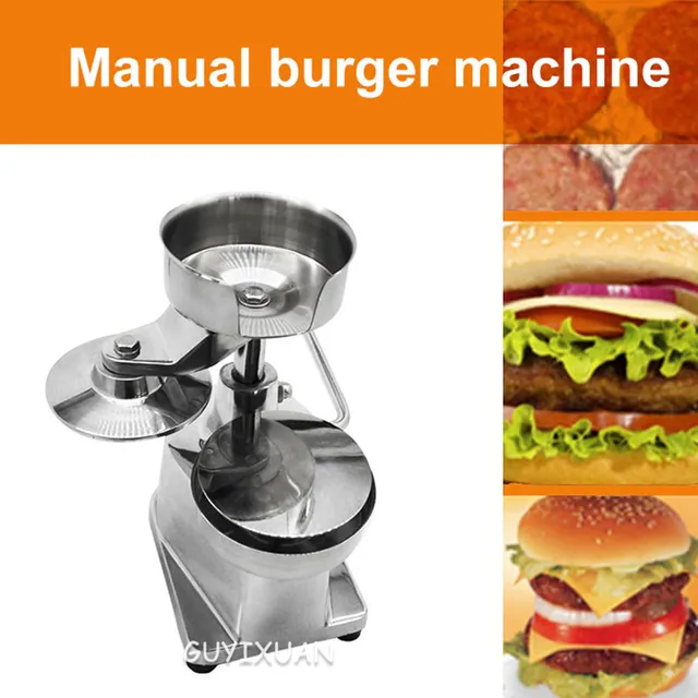 Rozsdamentes Acél Kézi Hamburgergép Többfunkciós Szeletek Öntőgép Élelmiszer -Feldolgozó Berendezések - Image 4