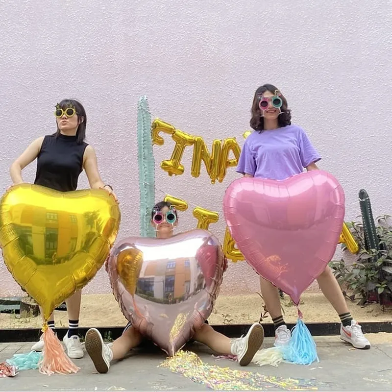 

2pcs 75cm Big Red Heart Shape Foil Balloons Valentines Day Wedding Christmas Party Supplies Decoration Balloon Love Helium Globo