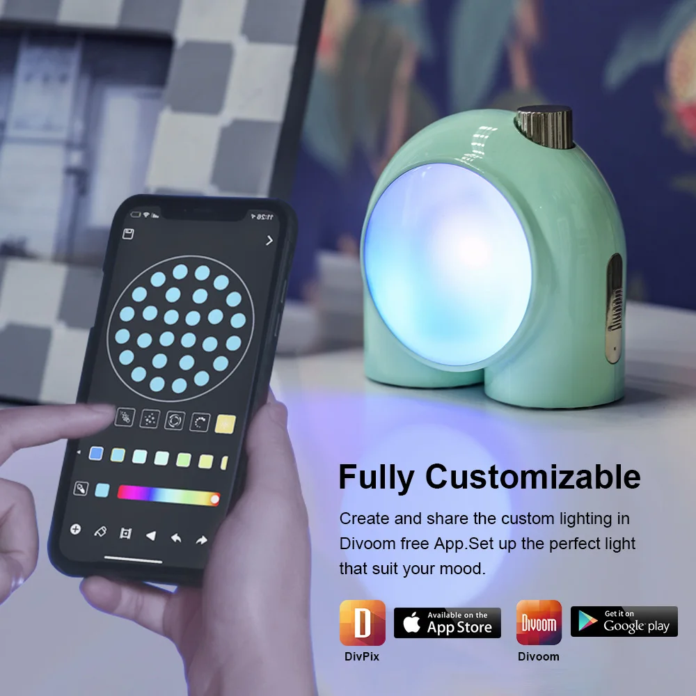Divoom Planet-9 decorative mood lamp with