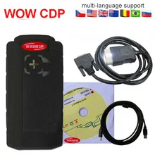 Wow cdp carros e caminhões 3in1 diagnóstico toolwith keygen bluetooth obd2 vd ds150e cdp tcs pro para delphis