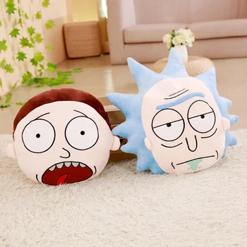

Movie Rick and Morty Plush Toys Cartoon Anime Doll Stuffed Soft Around Cushion Marty & Dr. Real Adventure Pillow for Kids Gifts