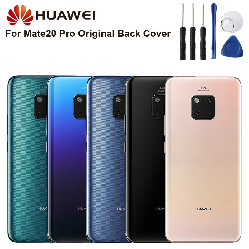 Оригинальная задняя крышка батарейного отсека Huawei Mate 20 Pro Mate20 Задняя стеклянная