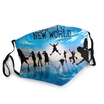 

One Piece New World Non-Disposable Mouth Face Mask Anti Haze Dustproof Mask Protection Cover Respirator Mouth Muffle