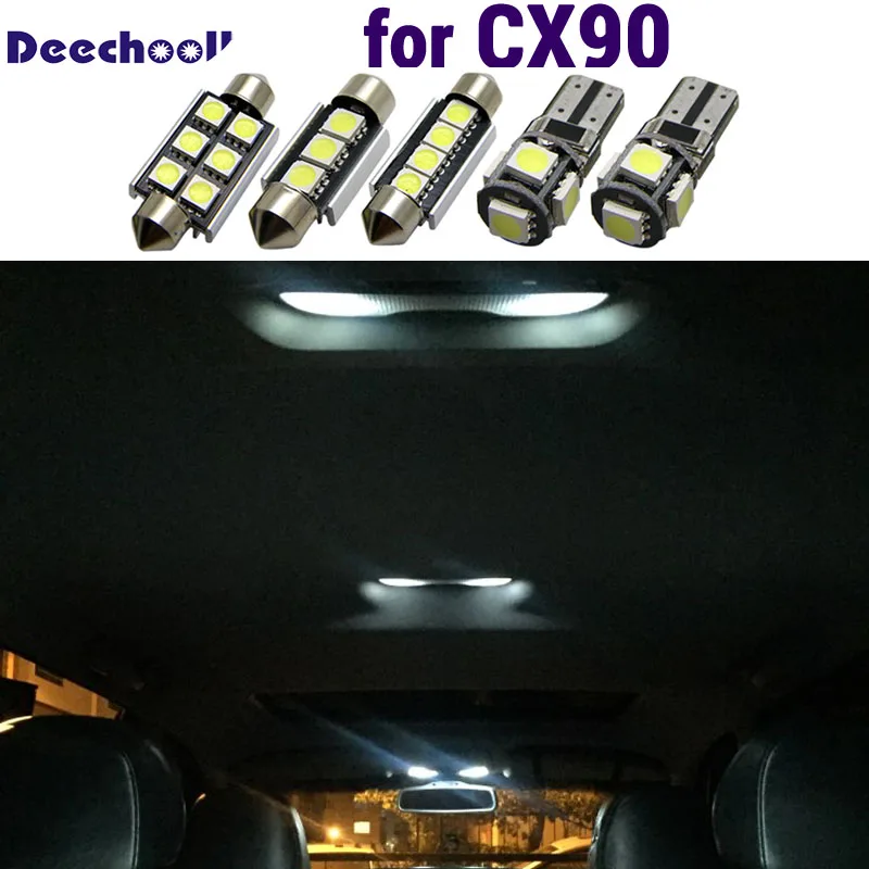 Автомобильные светодиодные лампы deechooll 21 шт. Canbus внутреннее освещение освесветильник комплект s для Volvo XC90 2002