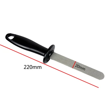 

Practical Home Sharpening Tool Easy Apply Grindstone Safe With Handle Stable Durable Stainless Steel Accessories Knife Sharpener