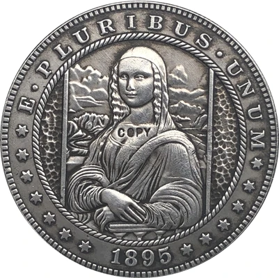 

Hobo Nickel 1895 USA Morgan Dollar COIN COPY Type 88