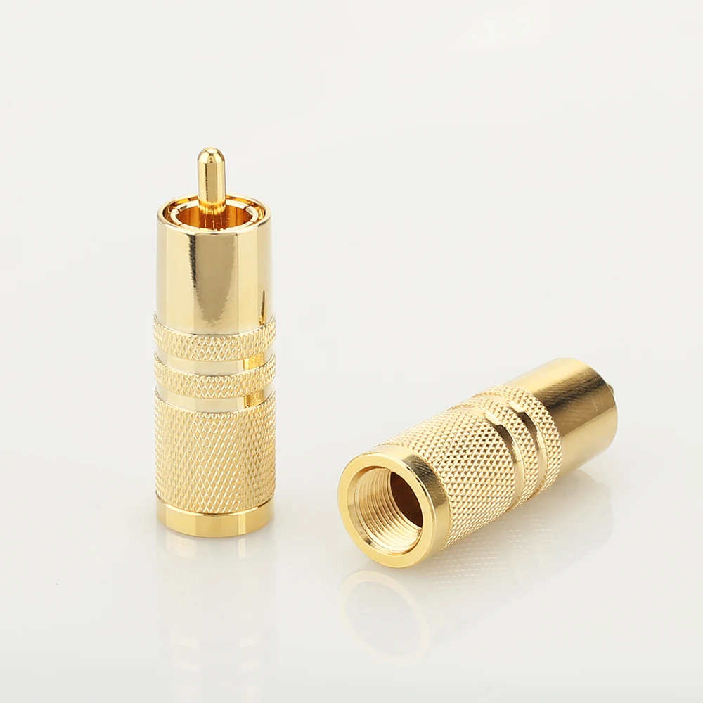 Hi Fi аудио 4 шт. Cardas RCA 24K позолоченный штекер GSMO для соединительного кабеля|for cable|plug