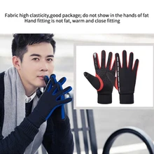 Теплые перчатки, лыжные перчатки для езды на мотоцикле, сенсорный экран, водонепроницаемый материал, перчатки для езды на лыжах, Нескользящие Зимние перчатки для мобильного телефона