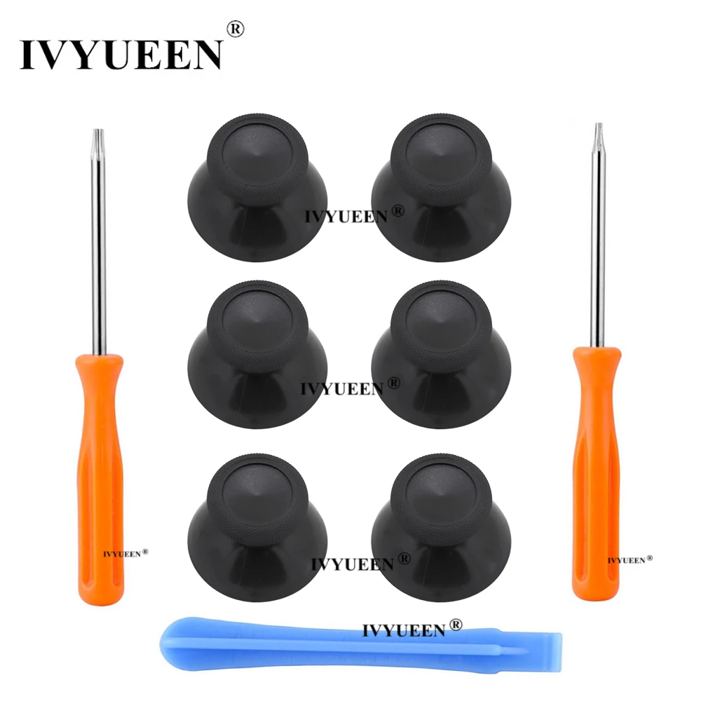 IVYUEEN 6 шт. для XBOX ONE X S Elite контроллер Черный 3D аналоговый Thumb Stick Thumbsticks шапки